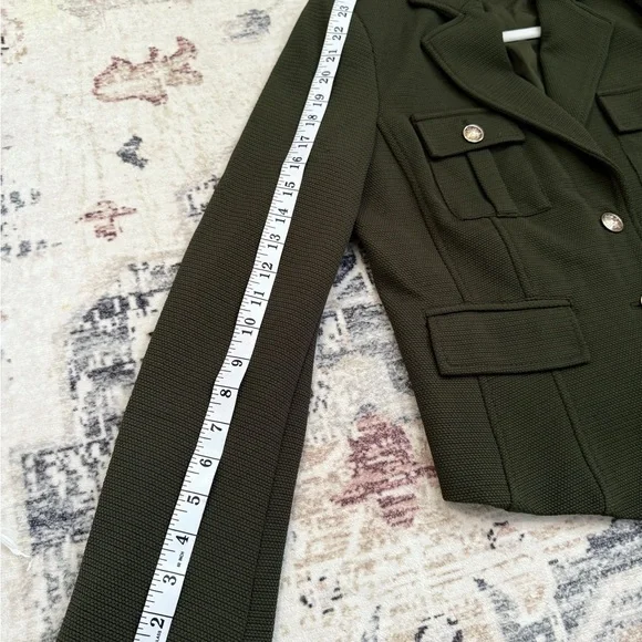 New York & Co. Green Military Blazer - Picture 6 of 10
